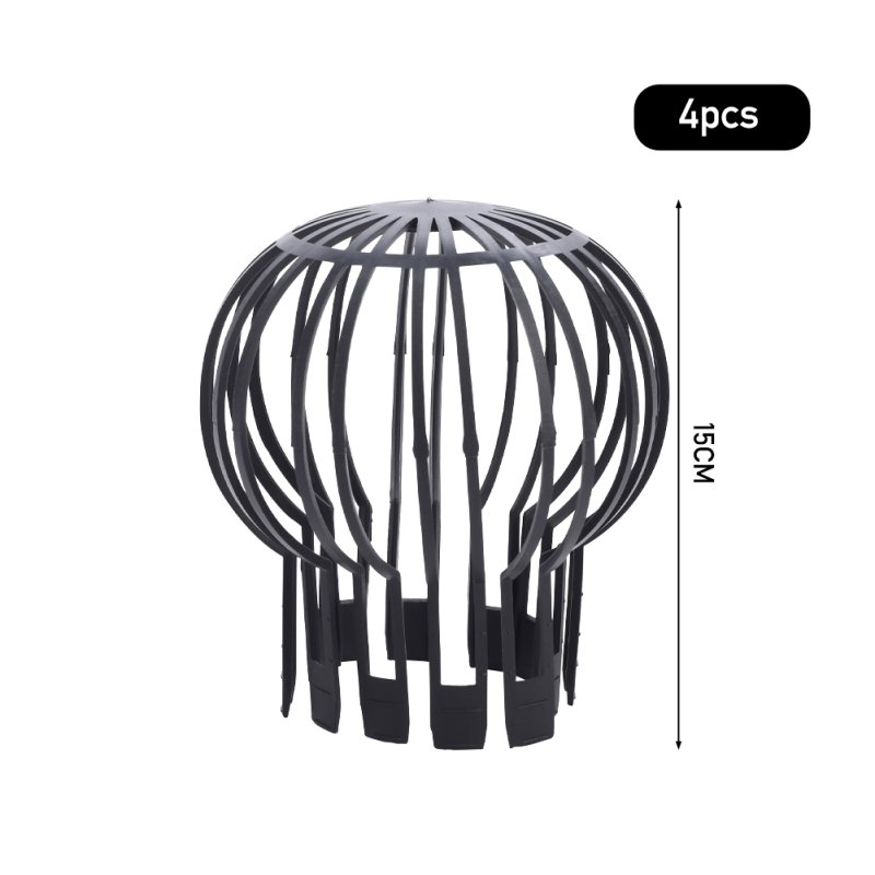 Living and Home Pack of 4 Plastic Gutter Downpipe Guards