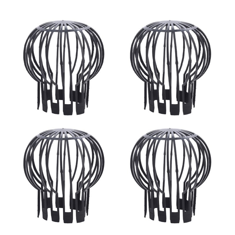Living and Home Pack of 4 Plastic Gutter Downpipe Guards