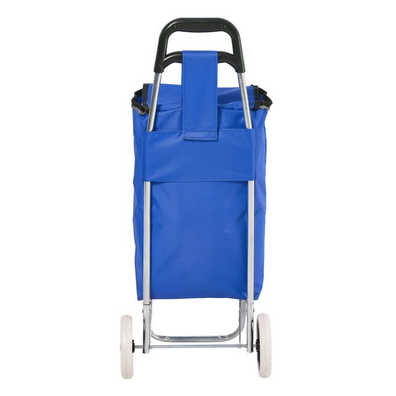 Living and Home Foldable Portable 2-Wheel Shopping Trolley with 20L Oxford Cloth Bag, Lightweight Rolling Utility Cart for Shopping