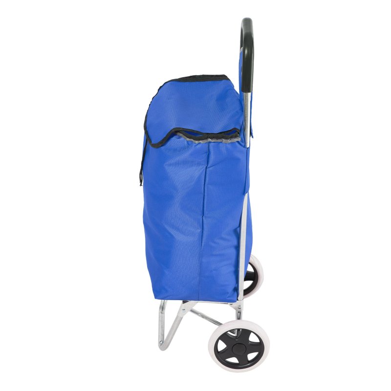 Living and Home Foldable Portable 2-Wheel Shopping Trolley with 20L Oxford Cloth Bag, Lightweight Rolling Utility Cart for Shopping