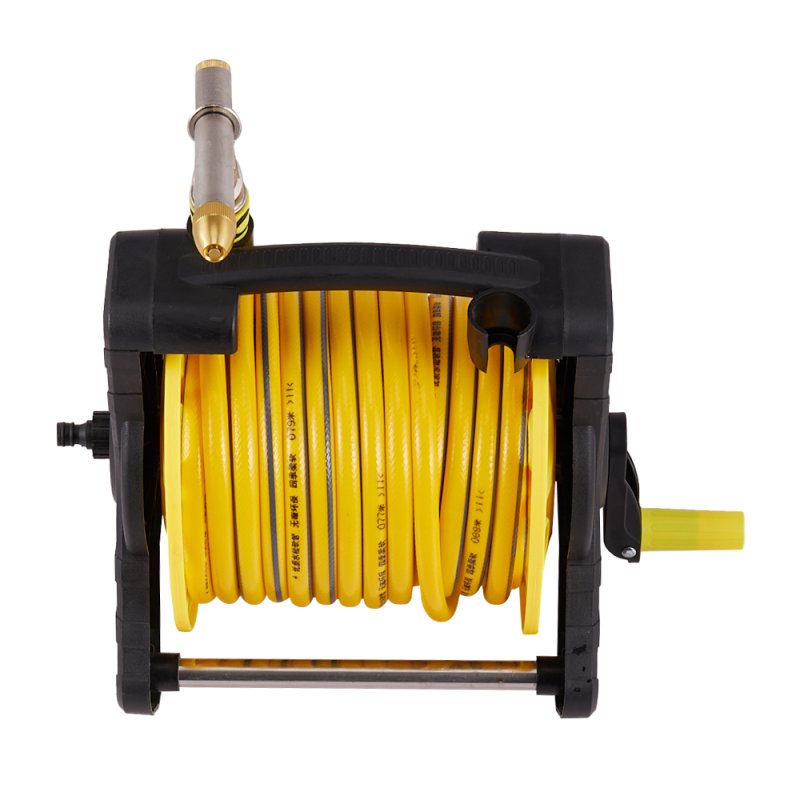 Living and Home 25m Portable Garden Watering Hose Reel Set