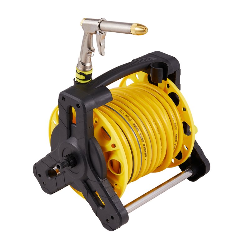 Living and Home 25m Portable Garden Watering Hose Reel Set