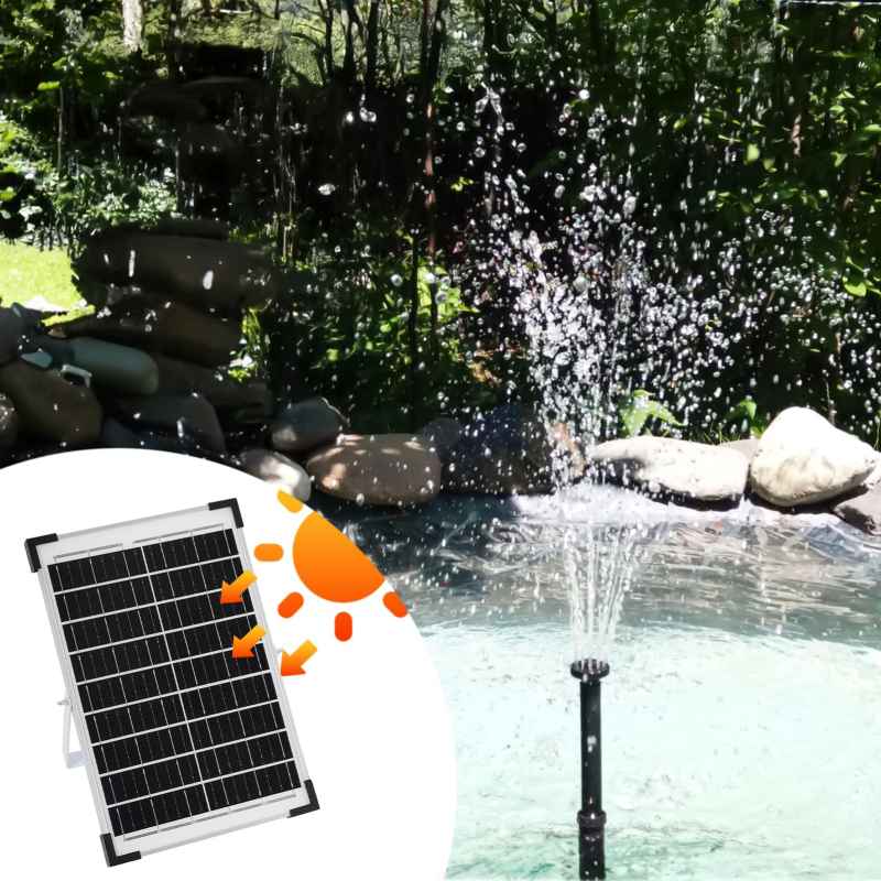Living and Home 10W Solar Fountain Pump