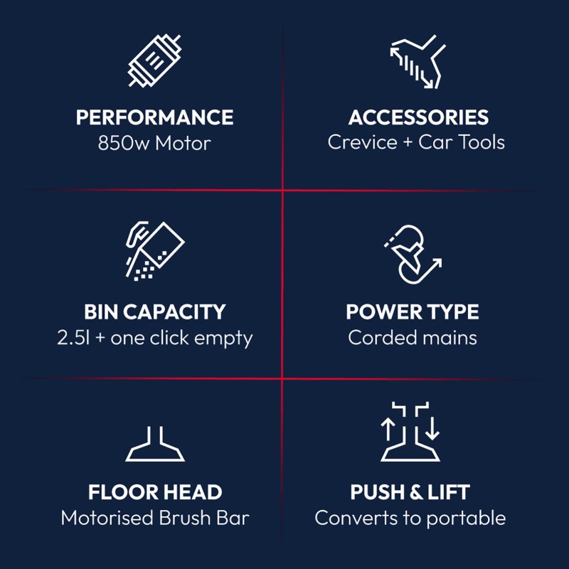 Living and Home Upright Vacuum Cleaner