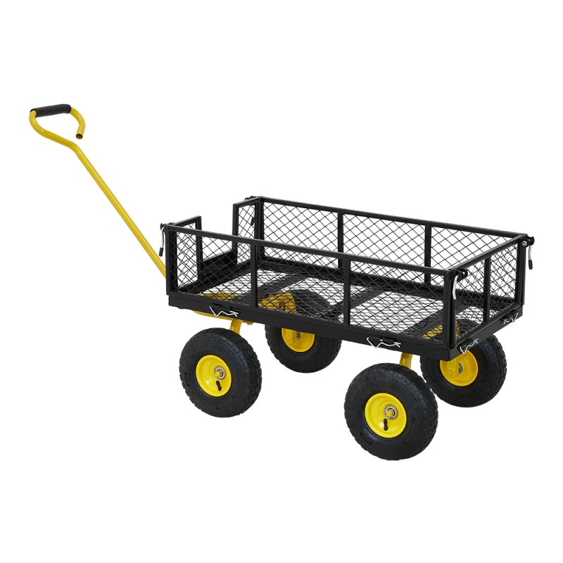 Living and Home Heavy Duty Garden Trolley Cart On Wheels
