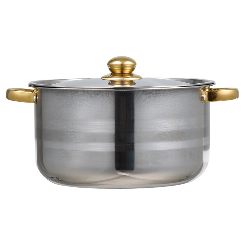 Living and Home 5pcs Stainless Steel Cookware Set with Metal Lids