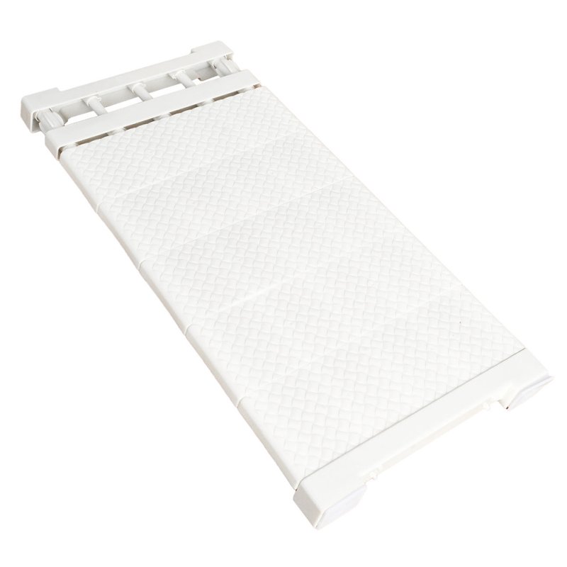 Living and Home White Expandable Closet Tension Shelf Rod and Storage Layer Dividers, 50 W x 25 D (cm)