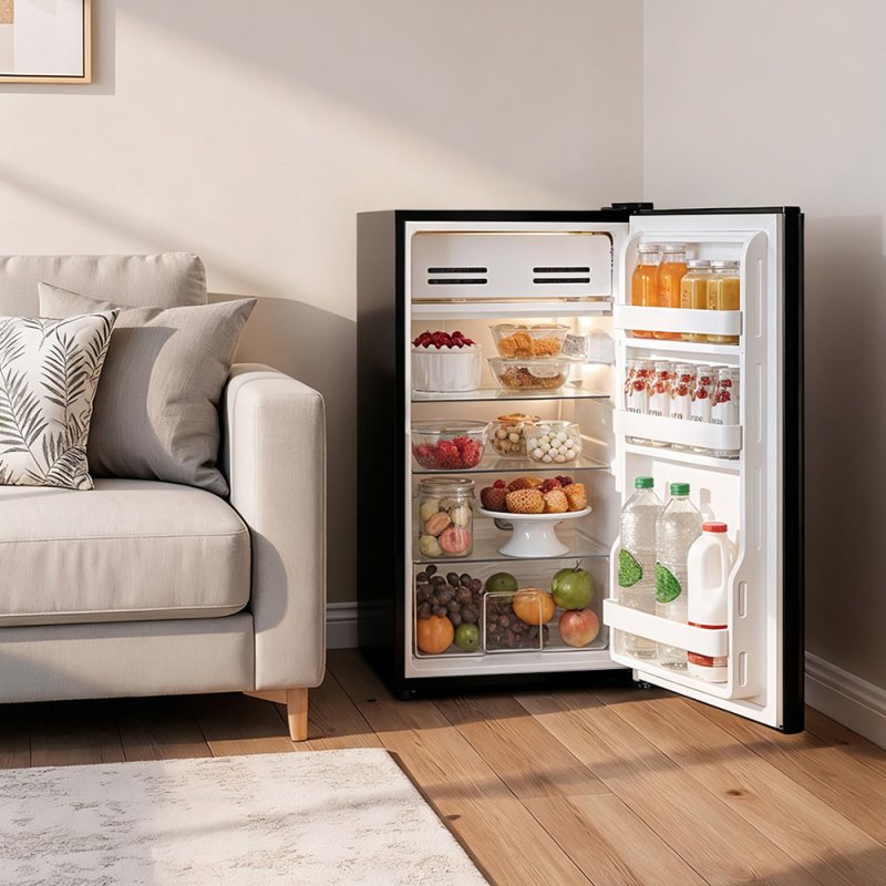 93L Under Counter Fridge Freestanding Refrigerator with Cooler Box