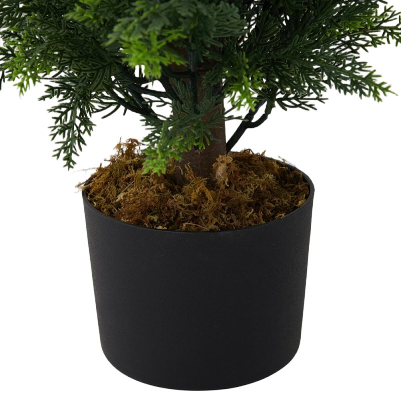 Living and Home 90cm Decorative Artificial Cypress Tree in Pot Indoor Outdoor Decor