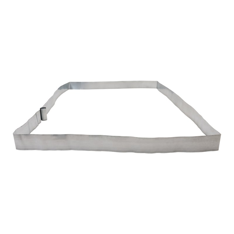 Living and Home Silver Metal Garden Edging, 5m L x 14cm H