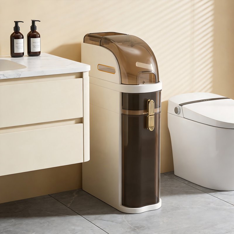 Living and Home Plastic Tall Narrow Storage Cabinet