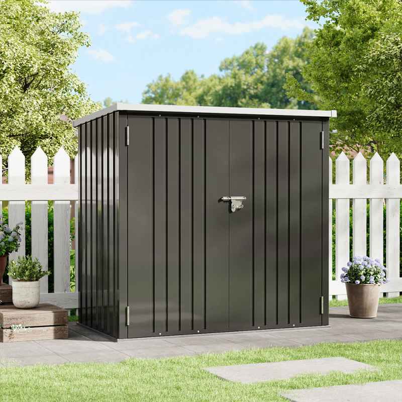 Living and Home 4.6x2.9ft Garden Metal Tool Shed Outdoor Patio Storage House