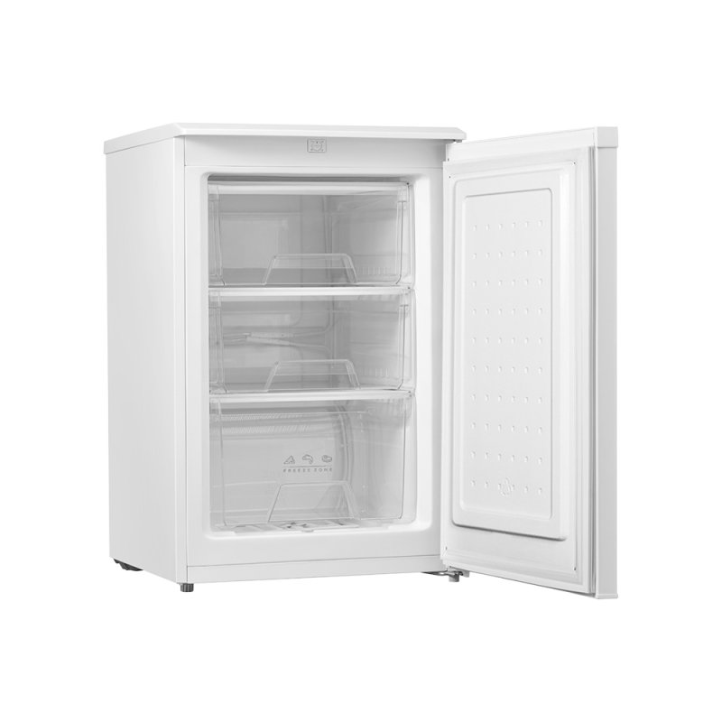 88 L Freestanding Under Counter Freezer with Adjustable Thermostat, Reversible Door, 3 Drawers