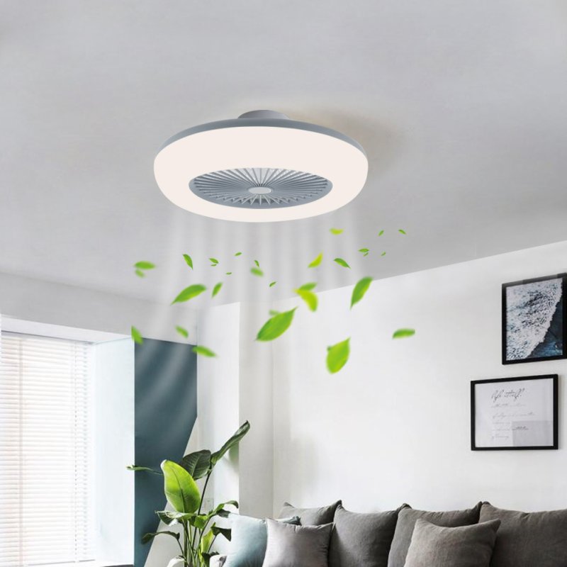 Living and Home 55cm Dia Round Acrylic LED Ceiling Light Fan with Remote Control, 3 Wind Speeds