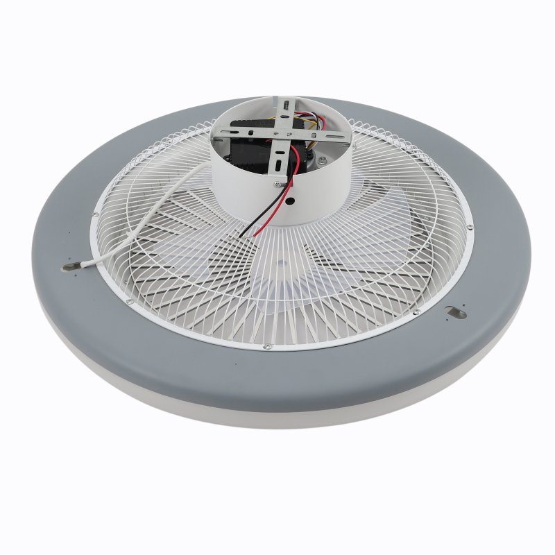 Living and Home 55cm Dia Round Acrylic LED Ceiling Light Fan with Remote Control, 3 Wind Speeds