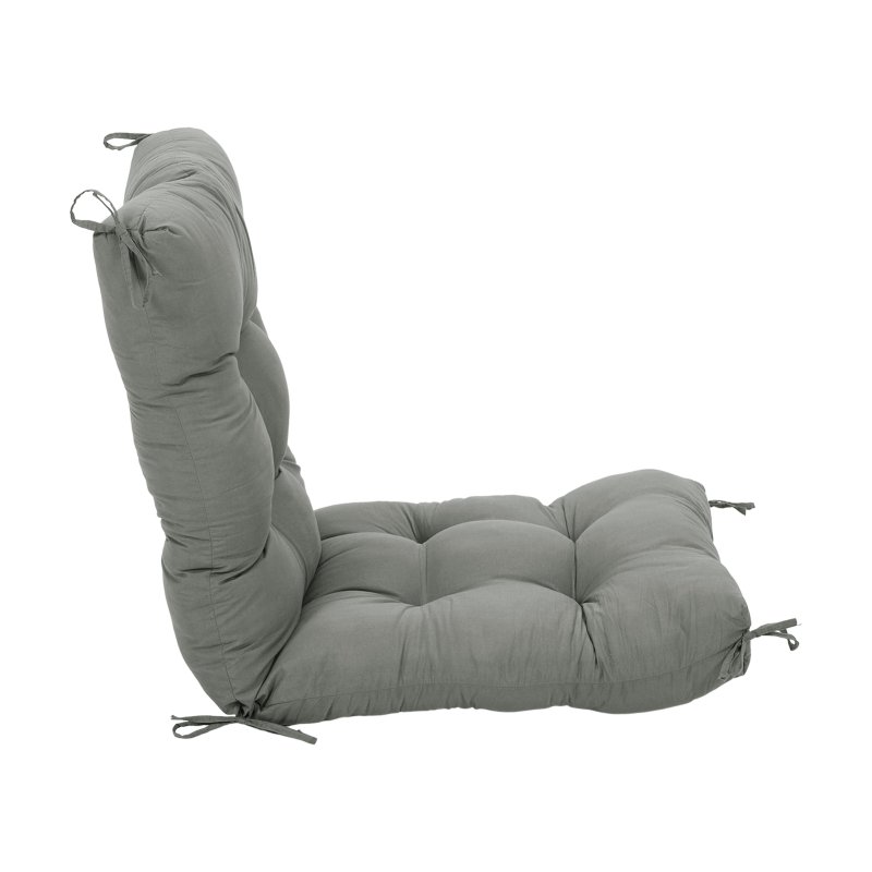 Living and Home Non-slip Garden Chair Cushion with Back for Indoor Outdoor, 110cm (W) x 50cm (D) x 15cm (H)