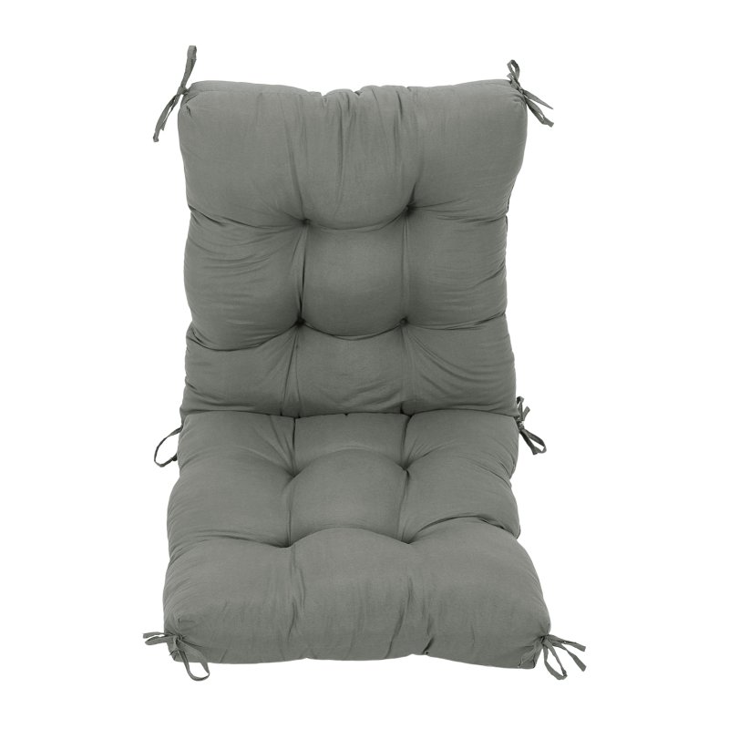 Living and Home Non-slip Garden Chair Cushion with Back for Indoor Outdoor, 110cm (W) x 50cm (D) x 15cm (H)