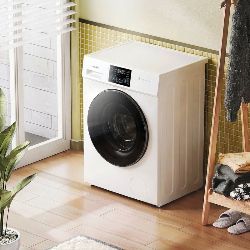 10kg Washing Machine & 7kg Dryer – Freestanding Front Load with Steam Care & Woolmark Certification, White