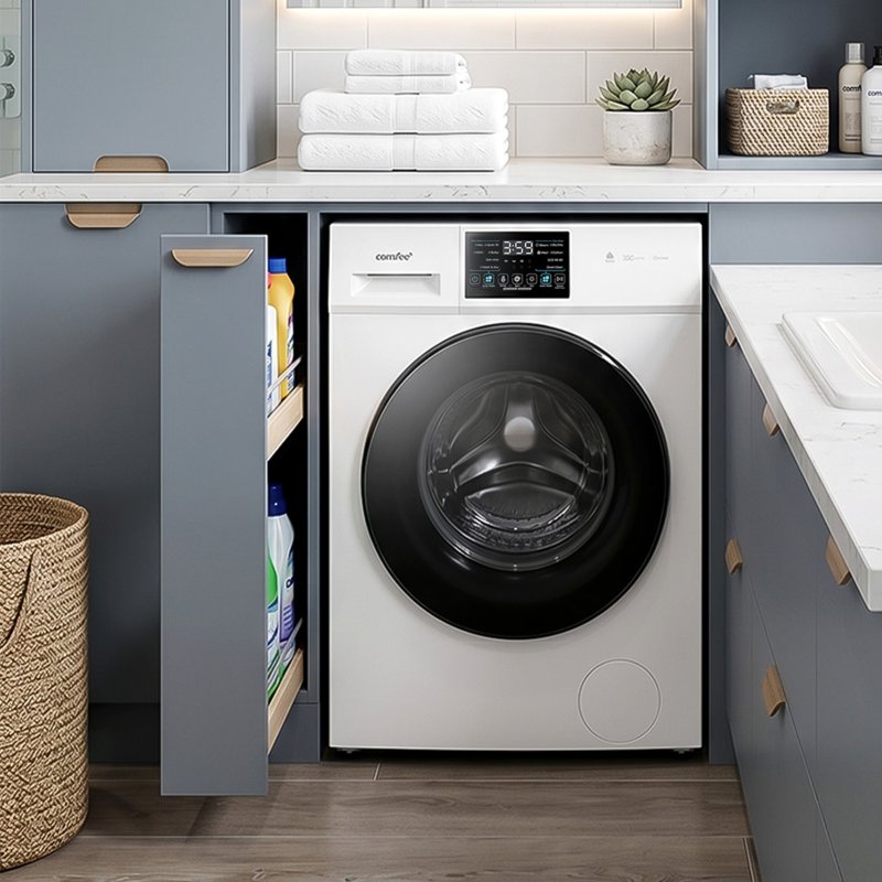 10kg Washing Machine & 7kg Dryer – Freestanding Front Load with Steam Care & Woolmark Certification, White