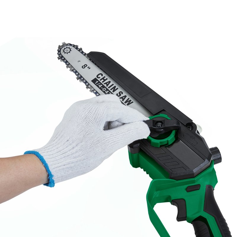 Living and Home 6 Inch & 8 Inch Portable Cordless Electric Chainsaw with 2 Batteries