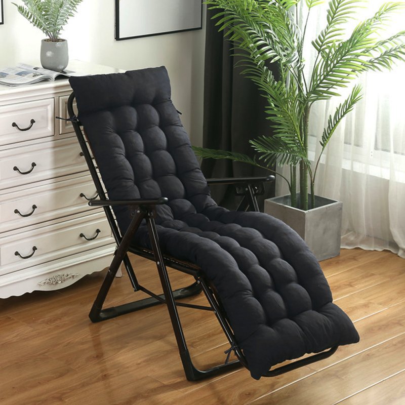 Living and Home Comfortable 8cm Thick Lounge Cushion, Bench Chair, Black