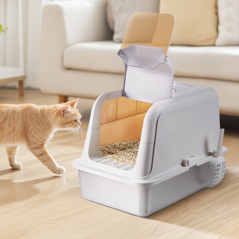 Enclosed Cat Litter Box, 40.6cm W x 60.6 cm D x 42cm H