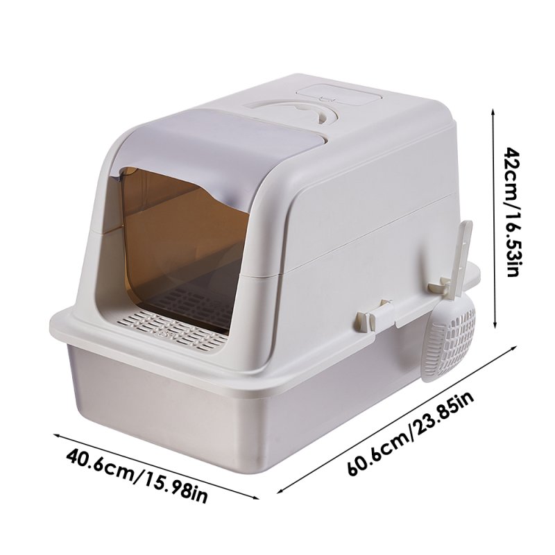Enclosed Cat Litter Box, 40.6cm W x 60.6 cm D x 42cm H