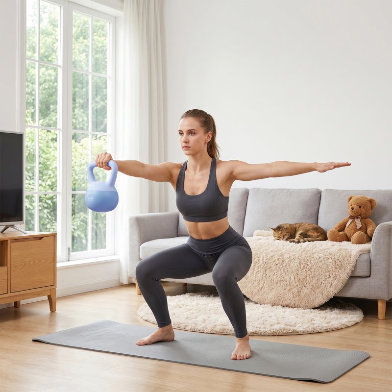 6kg Strength Training Soft Kettlebell with Non-Slip Handle