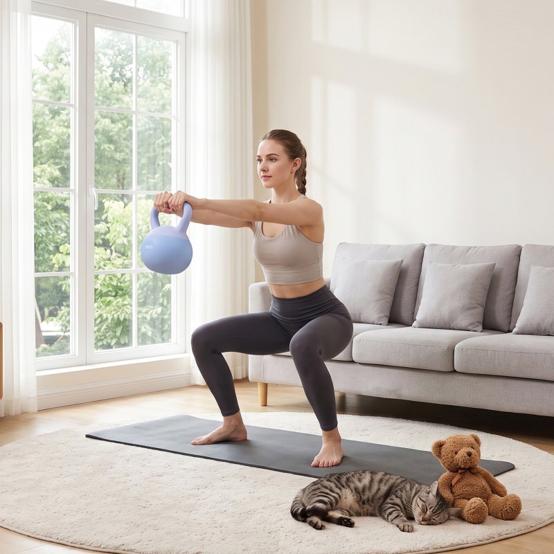 8kg Strength Training Soft Kettlebell with Non-Slip Handle