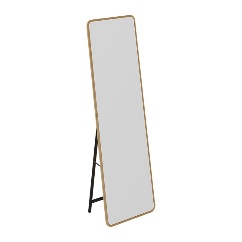 Rectangular Wood Framed Full Length Mirror, 160cm W x 50cm D