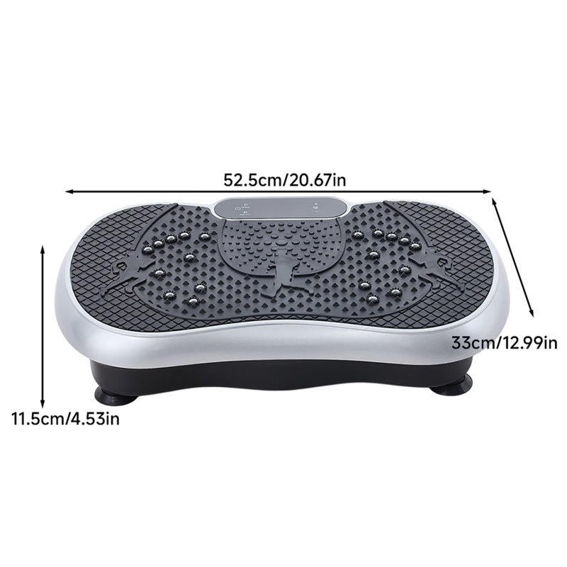 Vibration Plate Exercise Machine with Resistance Bands
