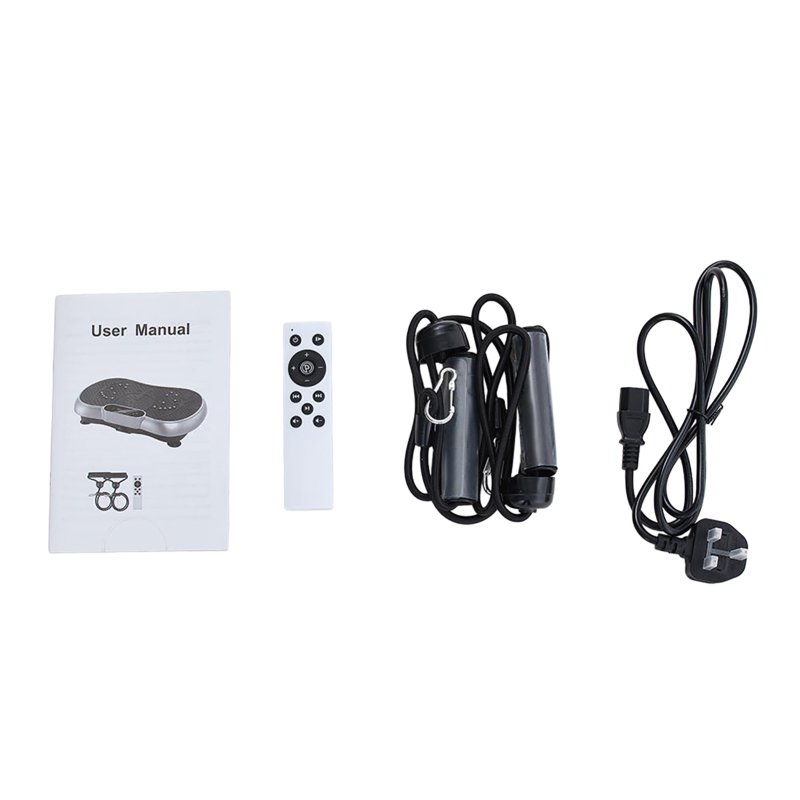 Vibration Plate Exercise Machine with Resistance Bands