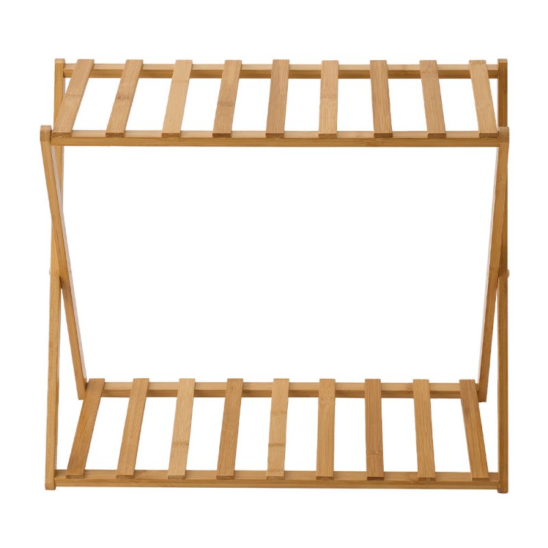 2-Tier Bamboo Storage Shelf