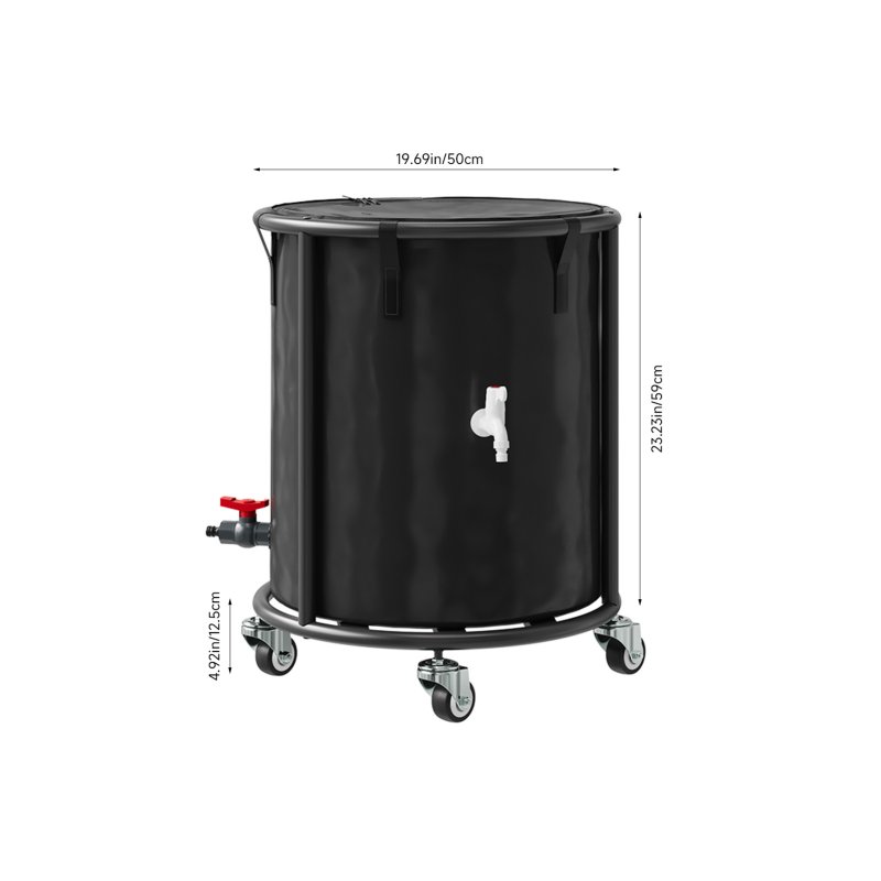 114L Portable Rain Barrel with Castors