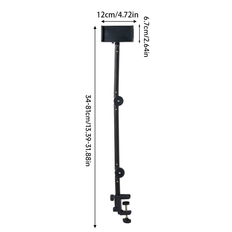 Phone Tablet Holder with 360° Adjustable Foldable Arm