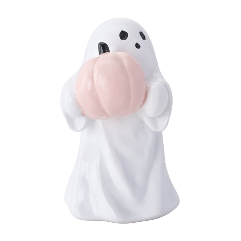 Living and Home Halloween Ghost Hugging Pumpkin Figurine