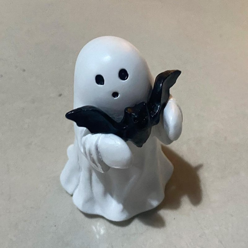 Living and Home Halloween Ghost Hugging Bat Figurine