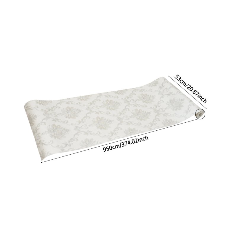Non-Pasted Non-Woven 3D Embossed Wallpaper Roll