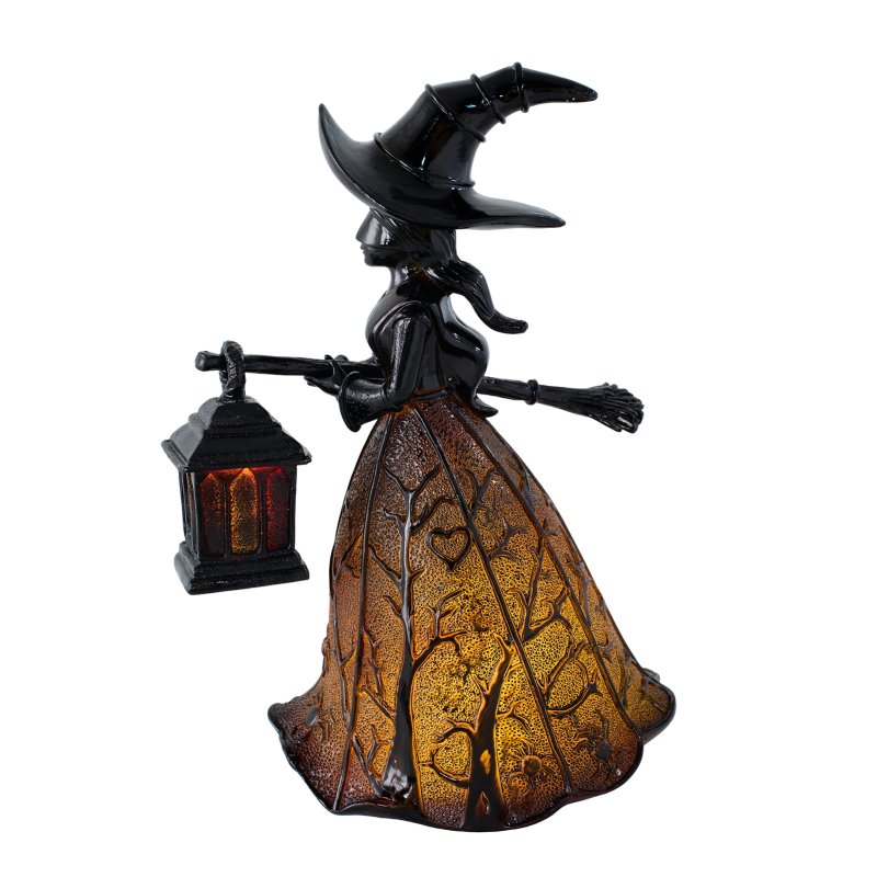 Living and Home Halloween Spooky Witch Lamp