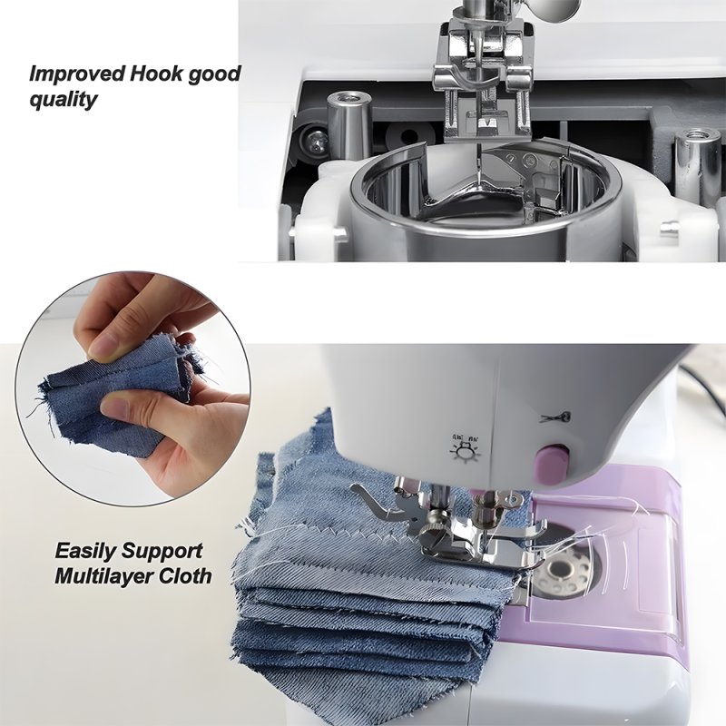 Living and Home Portable Mini Sewing Machine with 12 Stitches