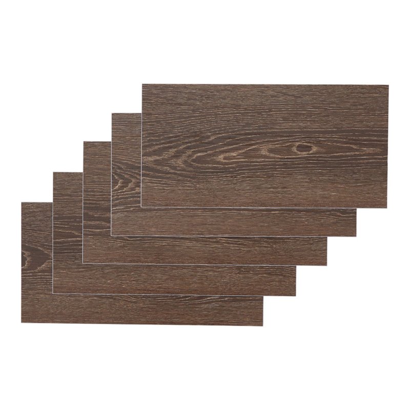 Living and Home 36Pcs Self-Adhesive Flooring Tile Set, 15x30cm, Walnut Wood Grain