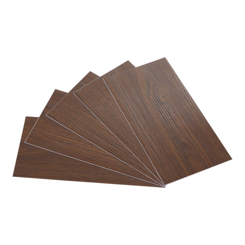 Living and Home 36Pcs Self-Adhesive Flooring Tile Set, 15x30cm, Brown Wood Grain
