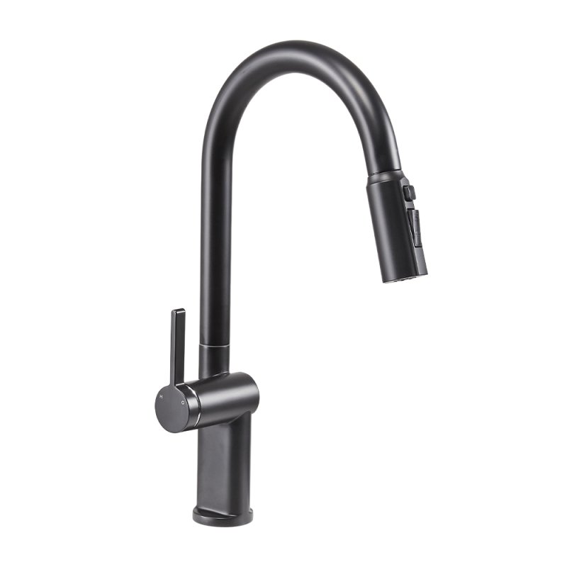 Pull-out Sprayer Retractable Kitchen Faucet with 3 Modes