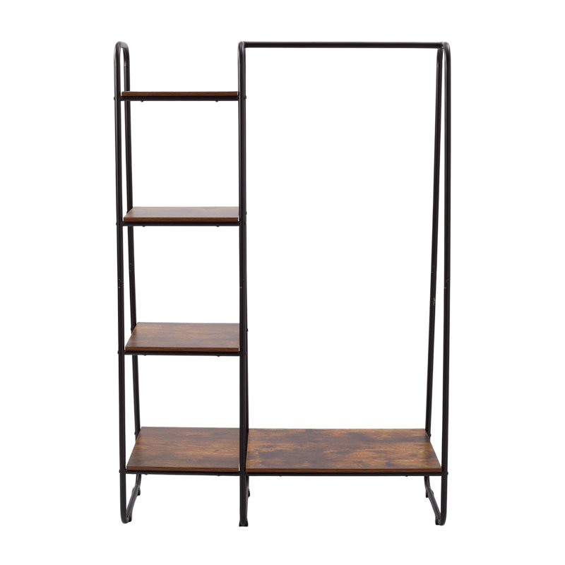 Living and Home Freestanding Clothes Rack with Shelves