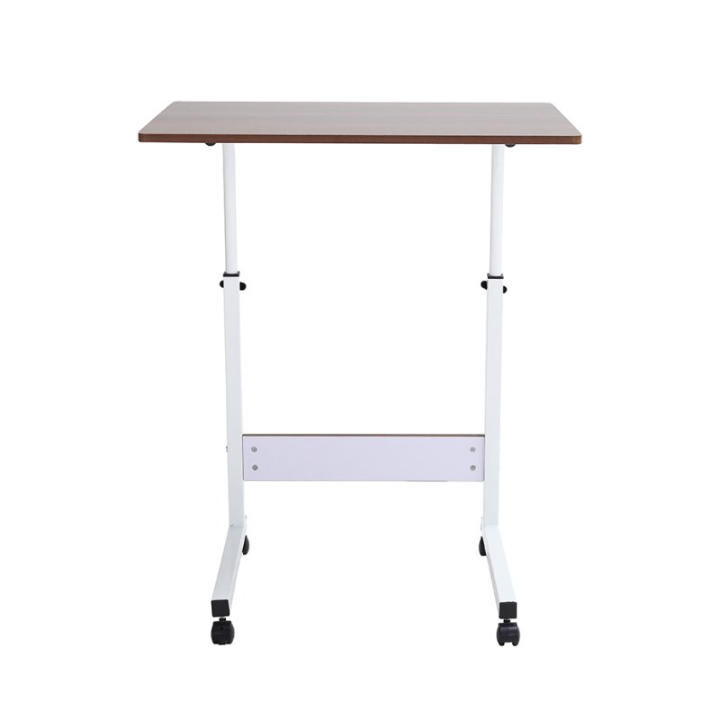 Height Adjustable Mobile Table Overbed Desk with Wheels