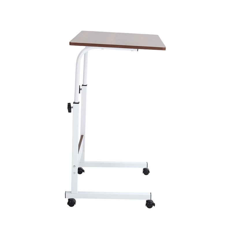 Height Adjustable Mobile Table Overbed Desk with Wheels