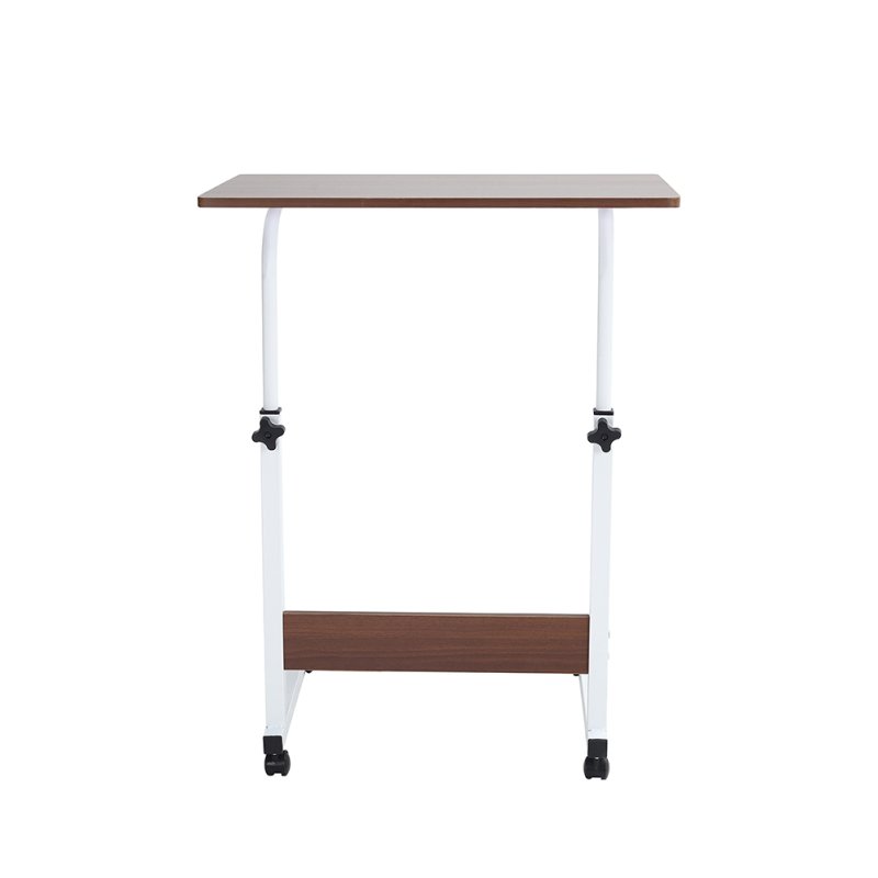 Height Adjustable Mobile Table Overbed Desk with Wheels