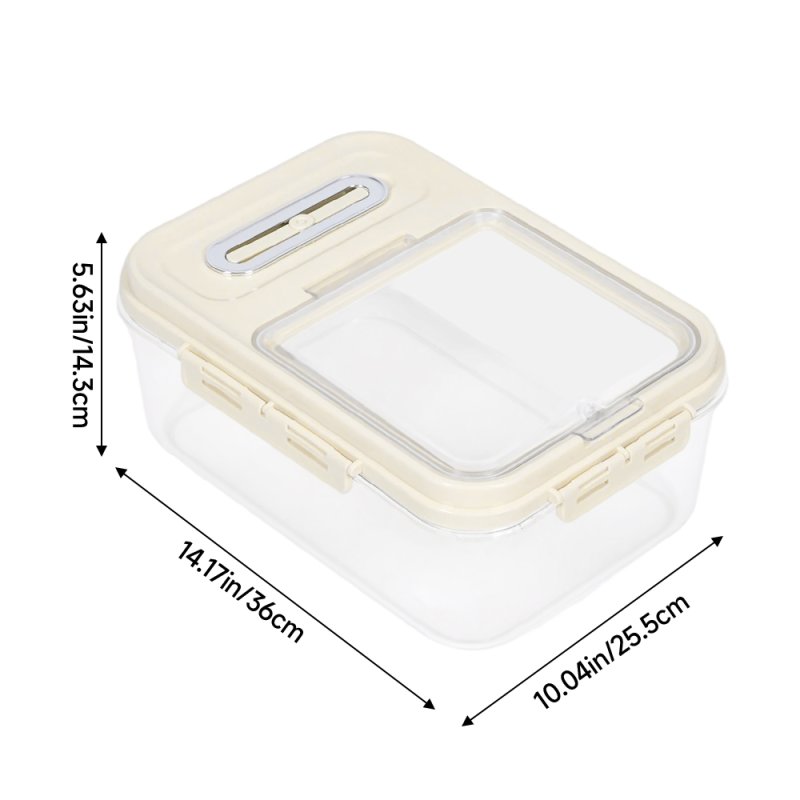 Transparent Food Storage Container with Lid