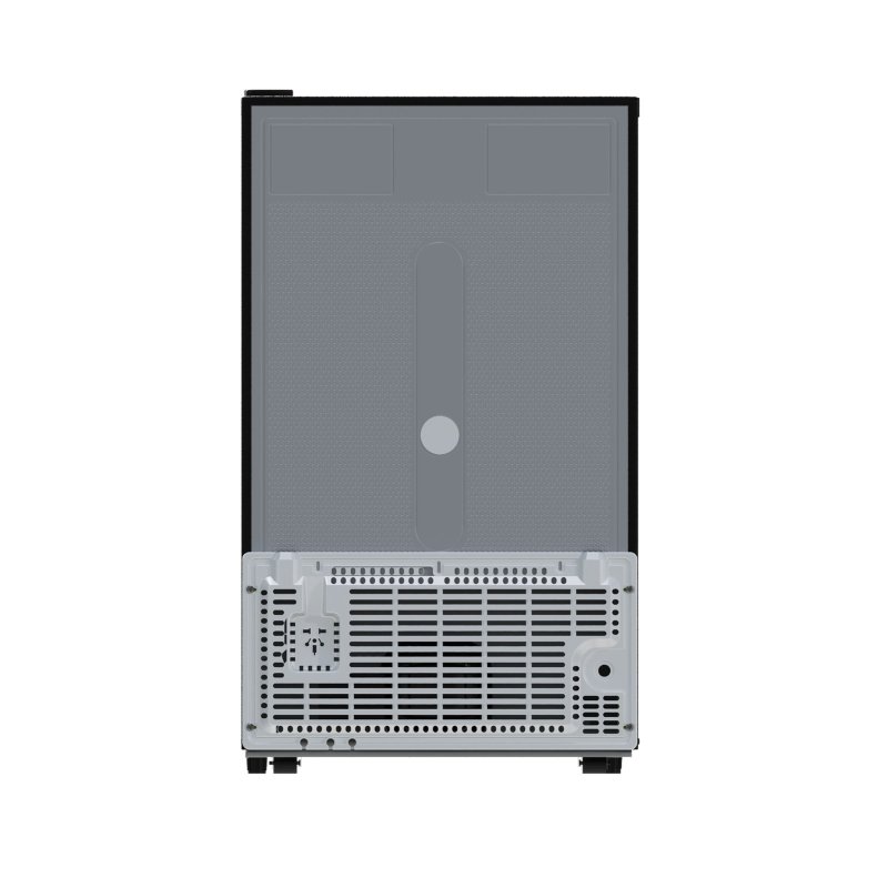 106L Single Door Fridge with Built-in Ice Box, Black