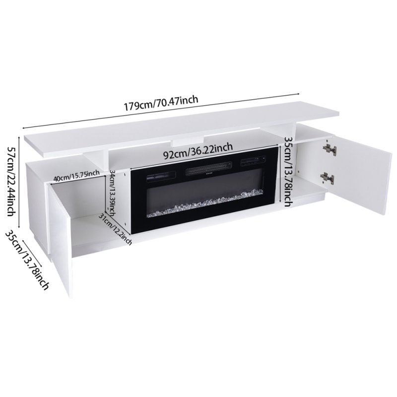 Electric Fireplace TV Stand with Remote Control